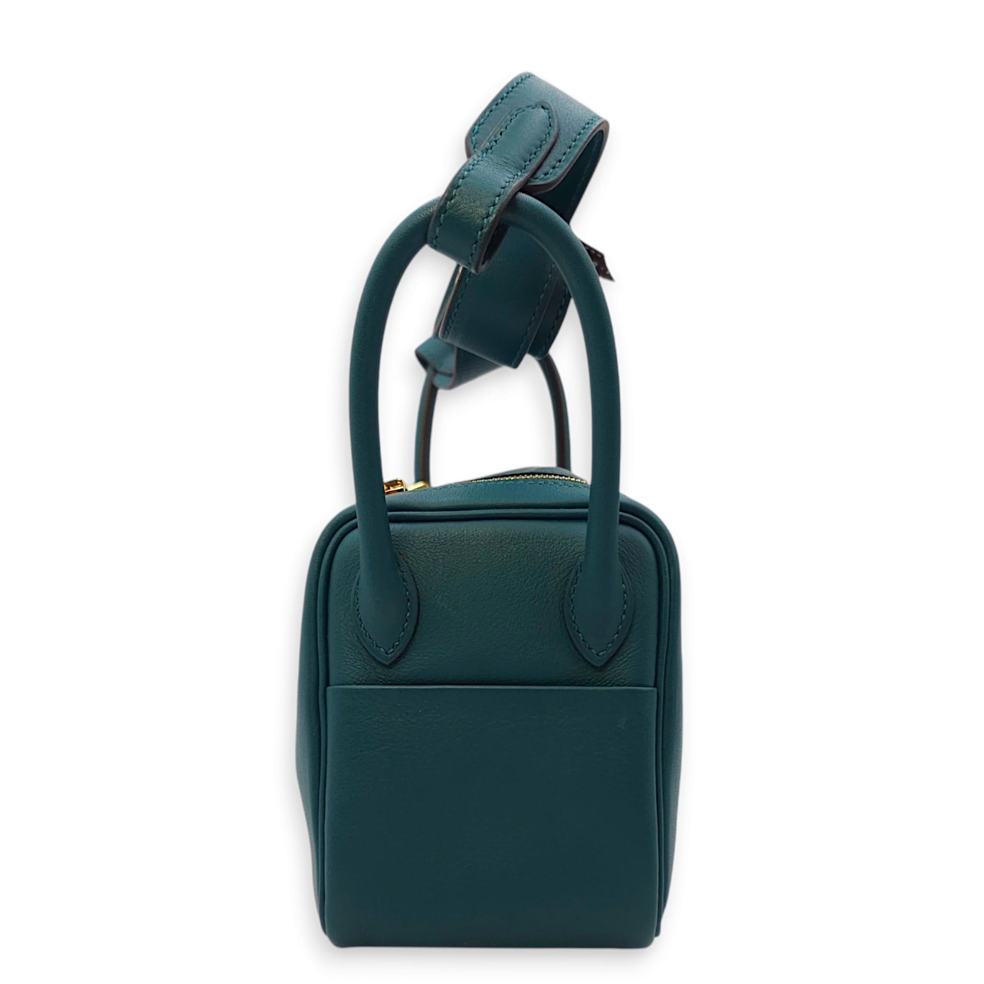 Lindy Mini Vert Bosphore in Swift Gold hardware