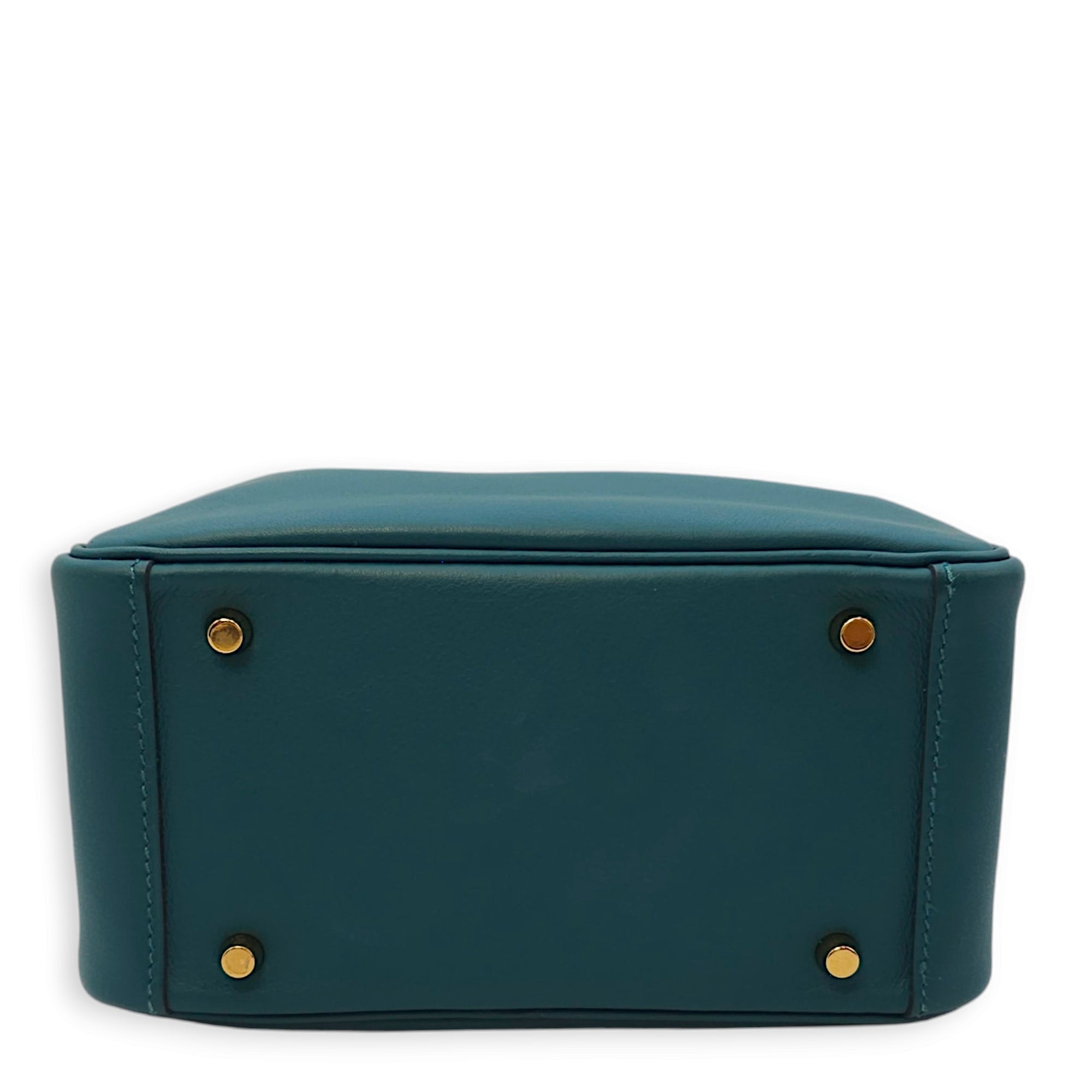 Lindy Mini Vert Bosphore in Swift Gold hardware