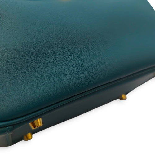 Lindy Mini Vert Bosphore in Swift Gold hardware