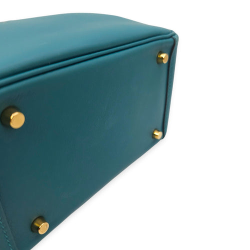 Lindy Mini Vert Bosphore in Swift Gold hardware