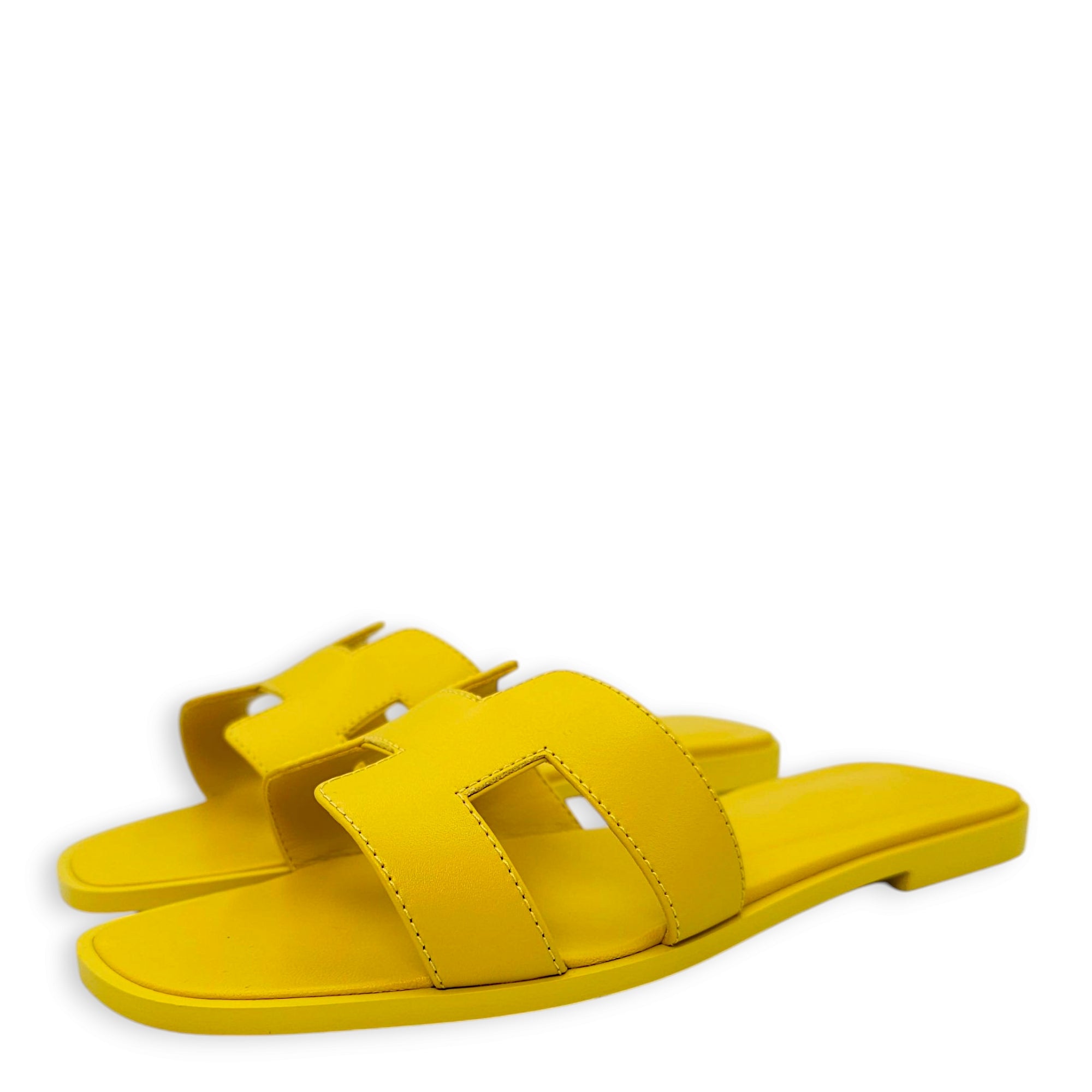 Oran 38 Jaune Imperial Sandals in Calfskin
