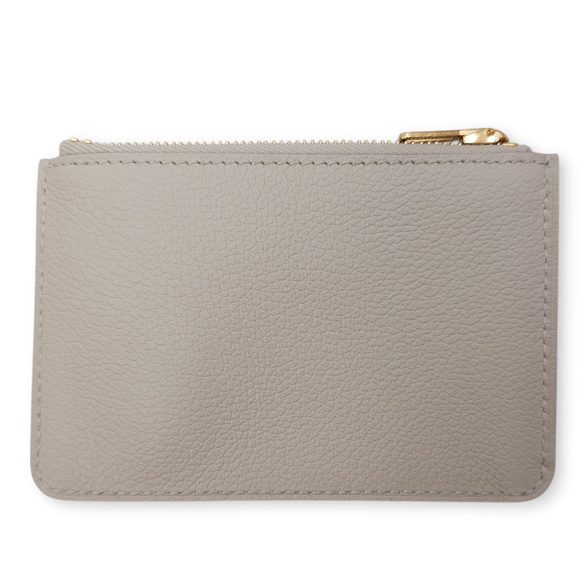 Roulis Slim Gris Perle Wallet in Evercolor, Permabrass hardware