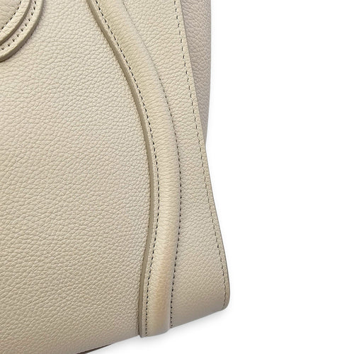 Micro Beige Luggage Bag in Calfskin Gold hardware CL2508-15194 11