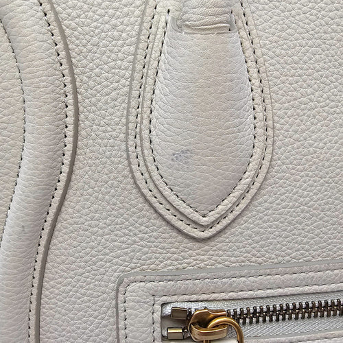 Micro Beige Luggage Bag in Calfskin Gold hardware CL2508-15194 14