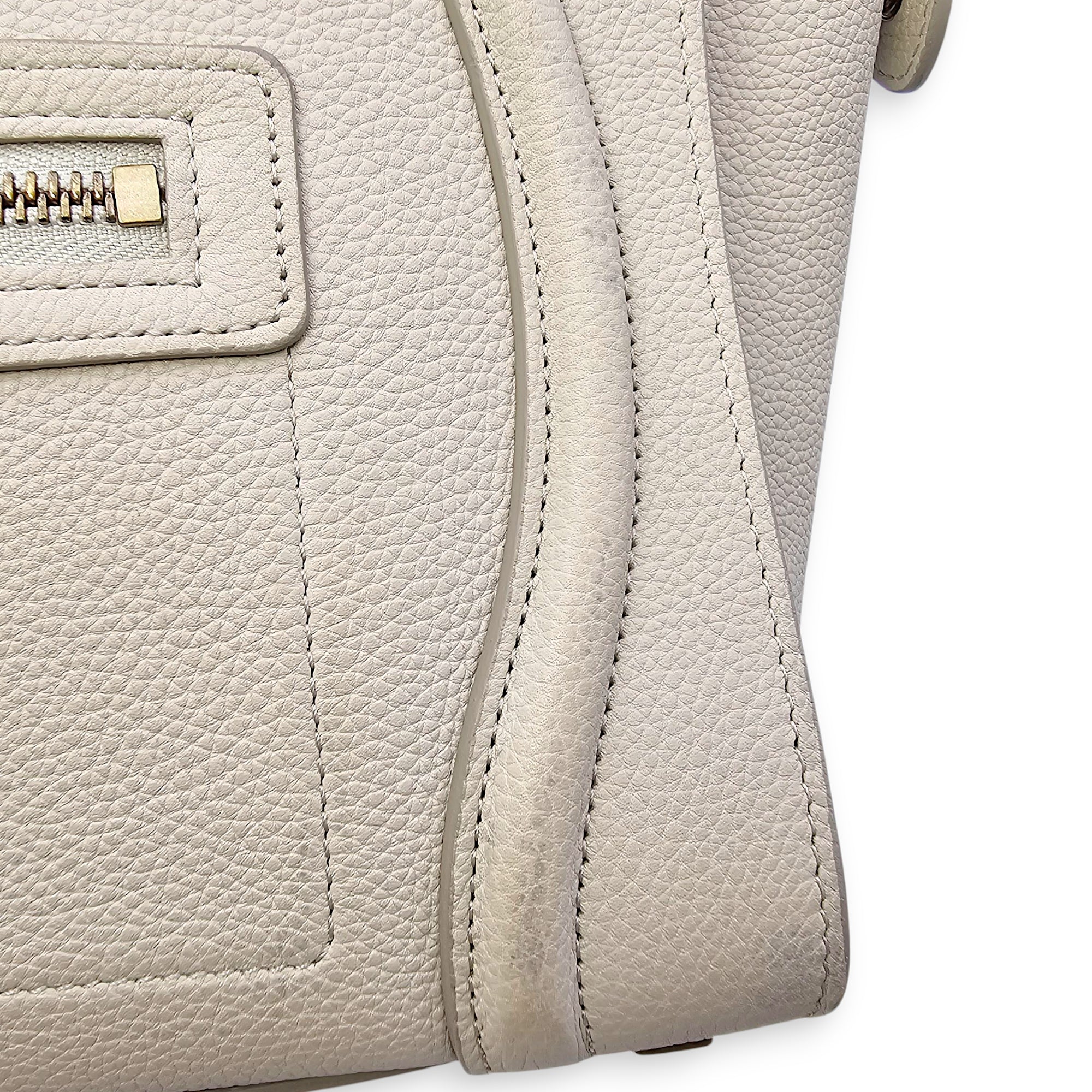 Micro Beige Luggage Bag in Calfskin Gold hardware CL2508-15194 18