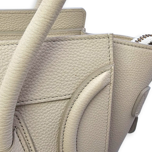 Micro Beige Luggage Bag in Calfskin Gold hardware CL2508-15194 20
