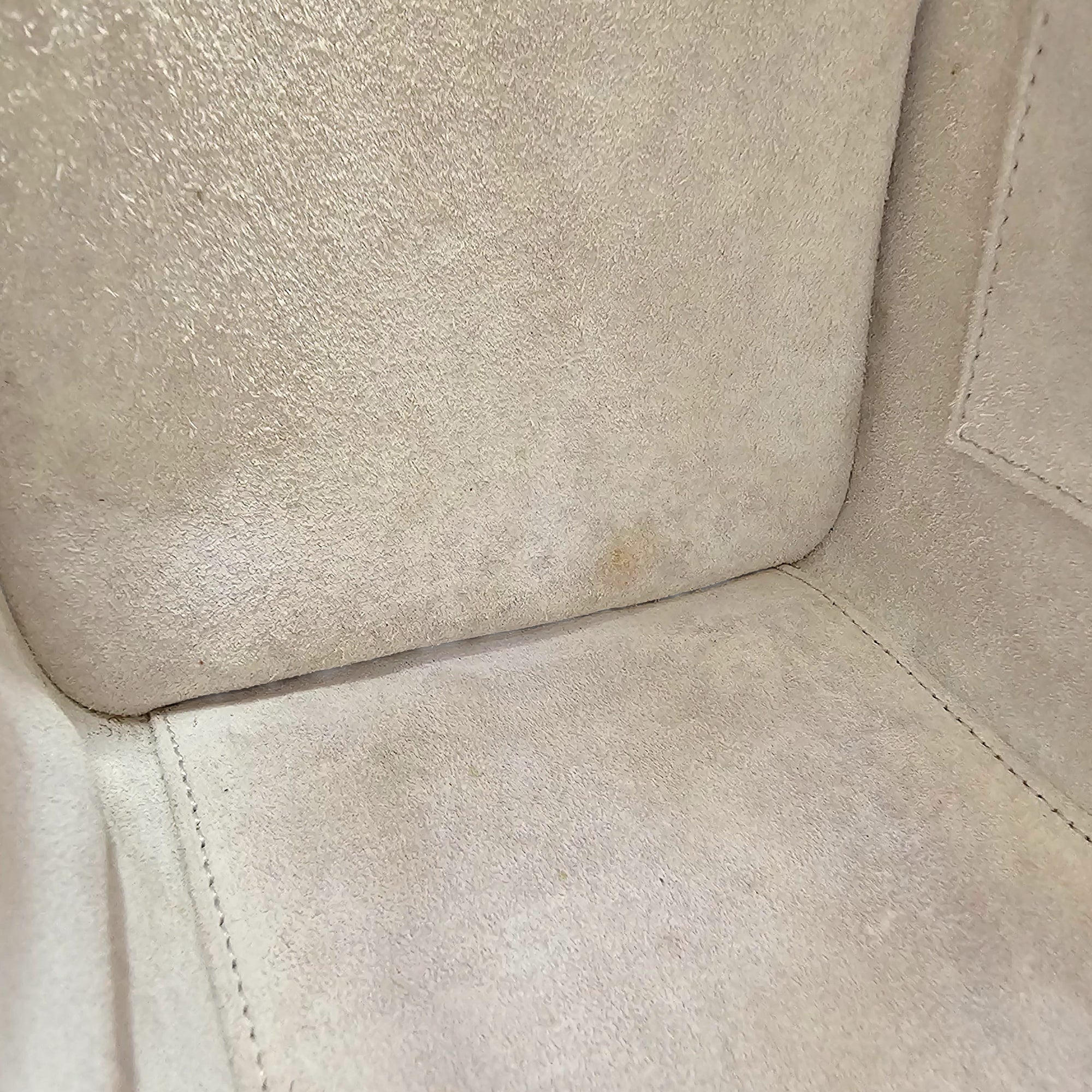 Micro Beige Luggage Bag in Calfskin, Gold hardware