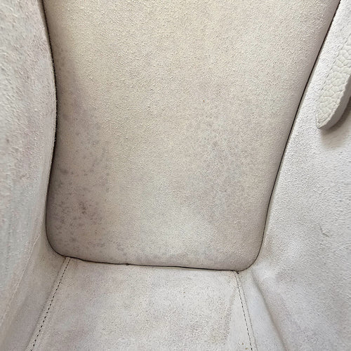 Micro Beige Luggage Bag in Calfskin, Gold hardware