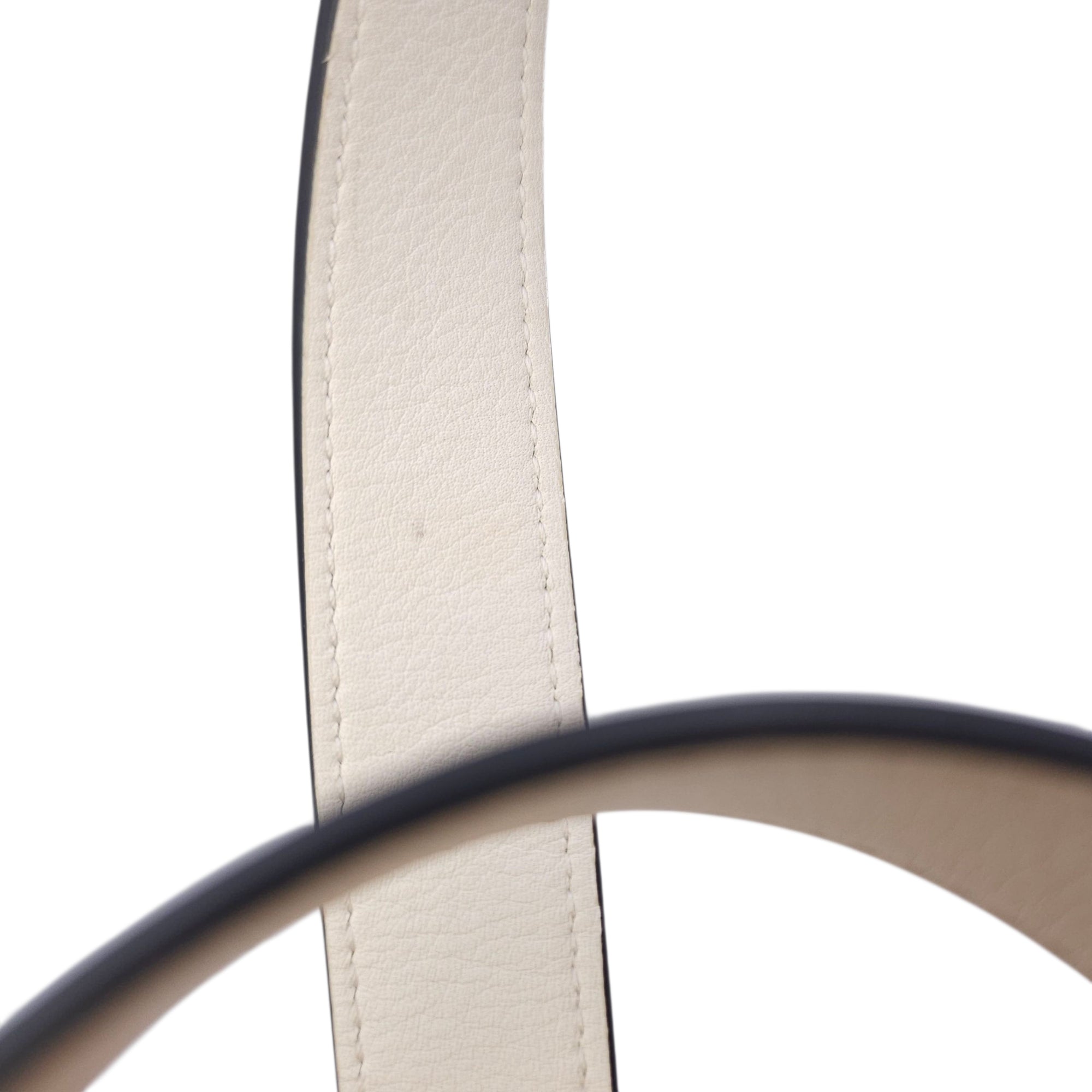 Basket Small White Top Handle Bag in Rattan, Silver hardware