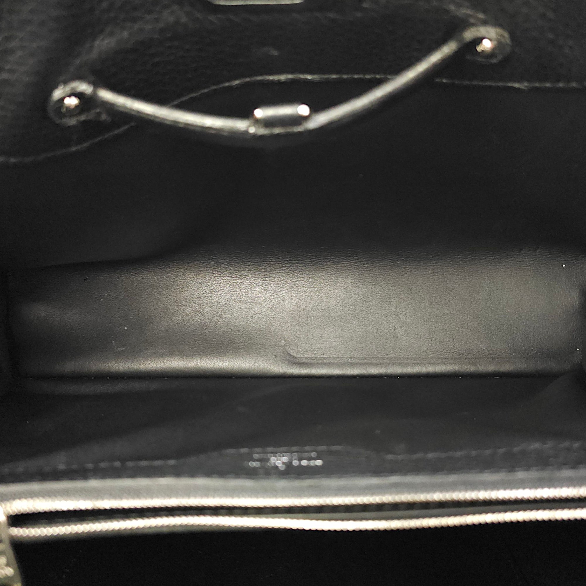 Capucines Black Crossbody in Python Leather, Silver hardware