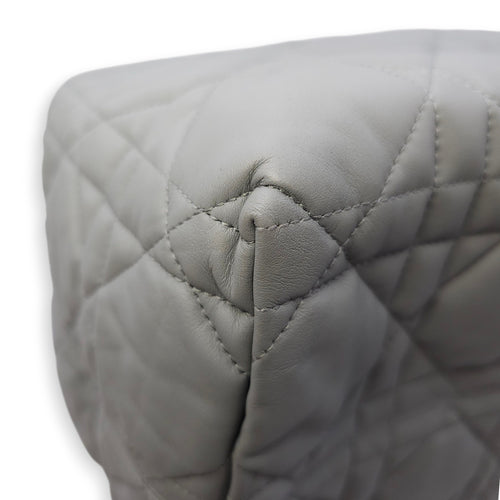 Toujours Large Baby Grey Tote Bag in Calfskin, Gold hardware