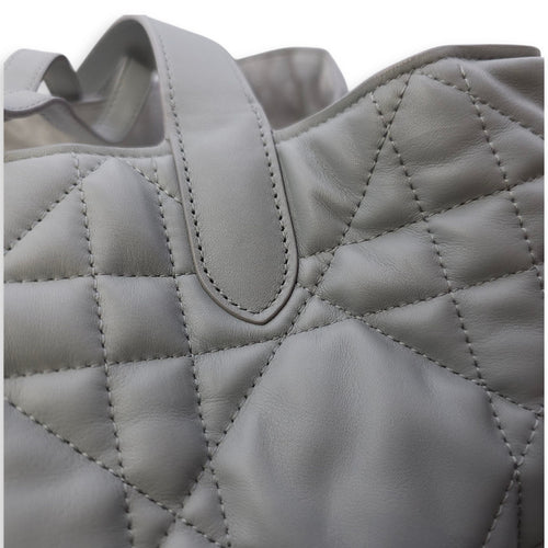 Toujours Large Baby Grey Tote Bag in Calfskin, Gold hardware