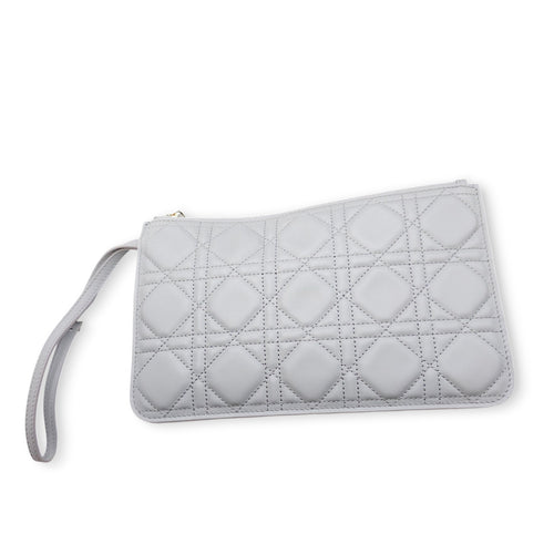 Toujours Large Baby Grey Tote Bag in Calfskin, Gold hardware