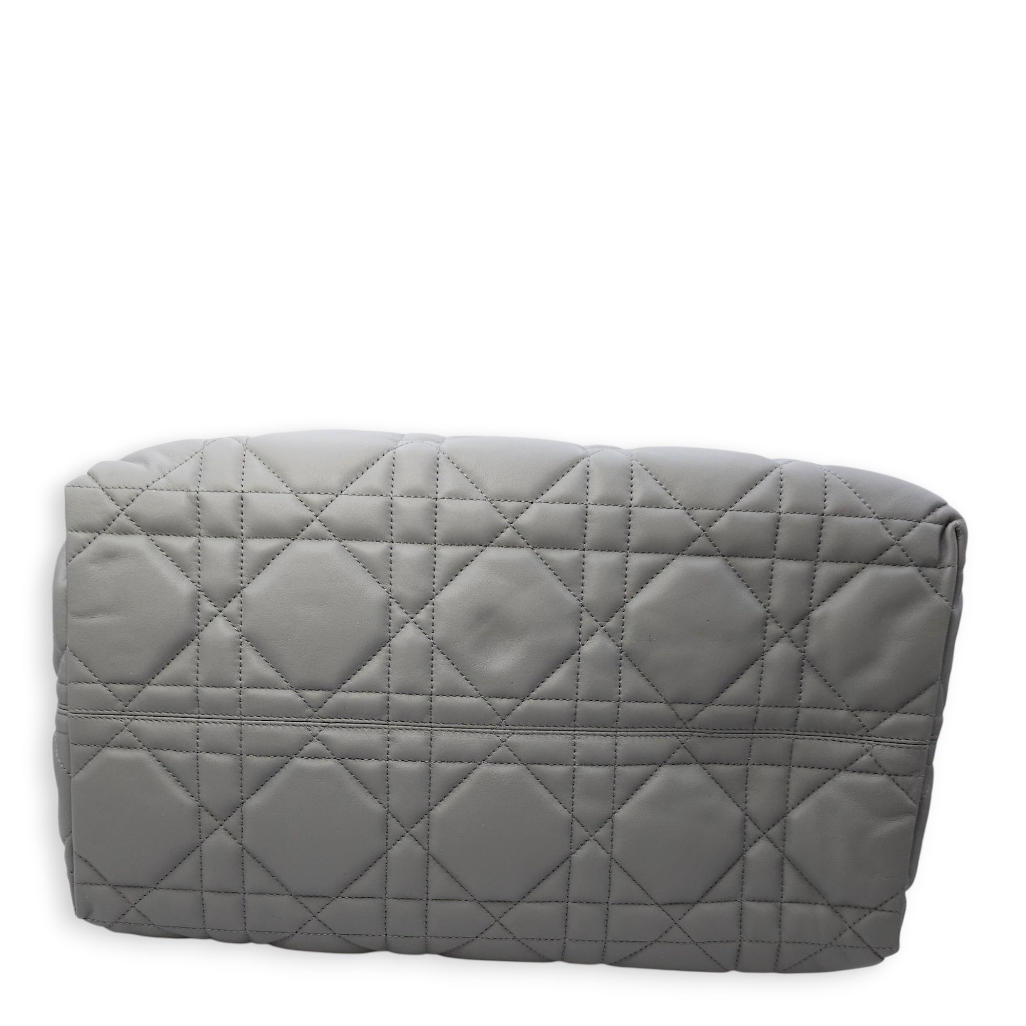 Toujours Large Baby Grey Tote Bag in Calfskin, Gold hardware