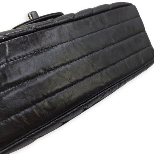 Chevron Rectangular Classic Mini Black Flap Bag in Patent Leather So Black hardware CL2511-16630 15