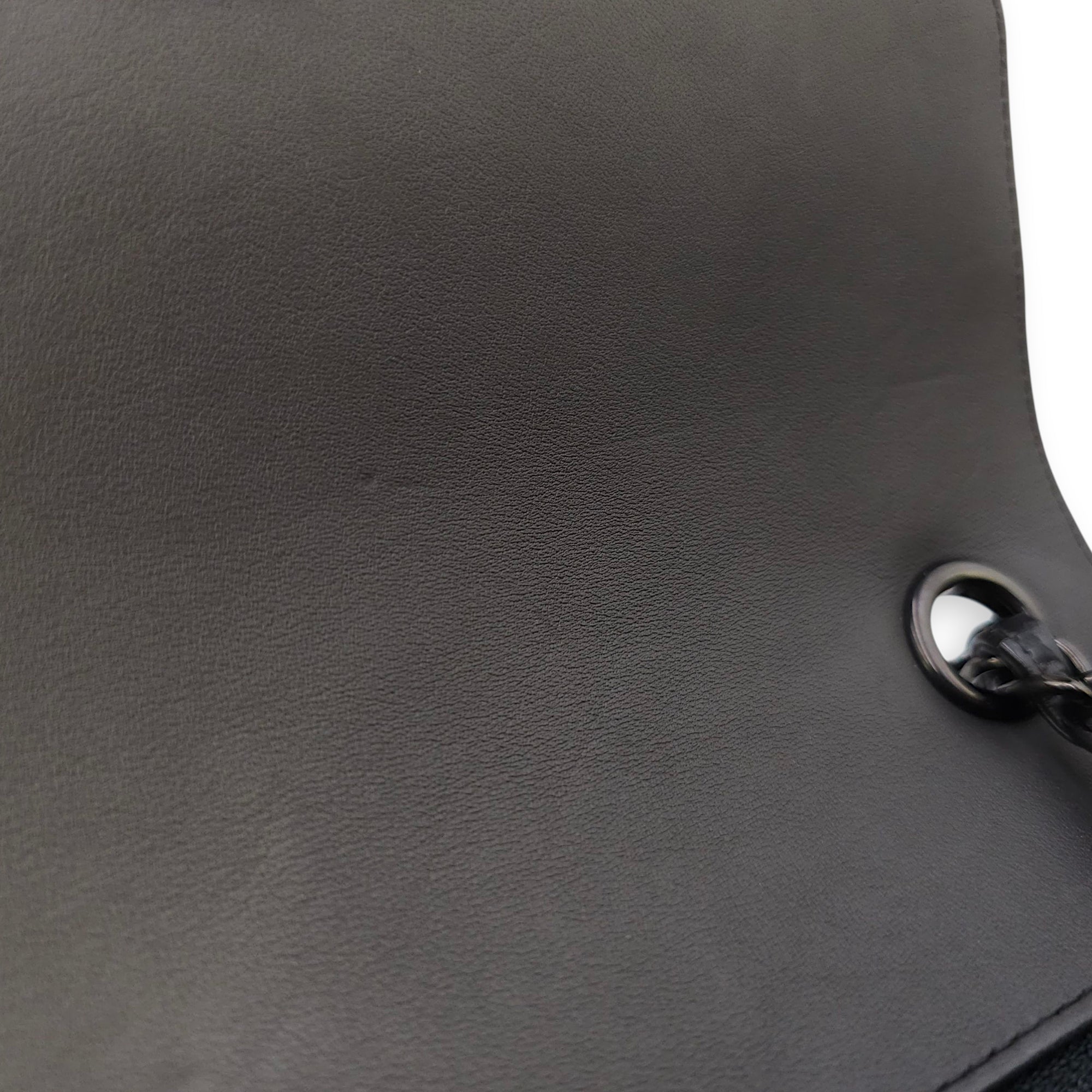 Chevron Rectangular Classic Mini Black Flap Bag in Patent Leather, So Black hardware