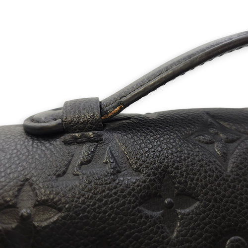 Pochette Metis MM Black Crossbody Bag in Empriente Leather, Gold hardware