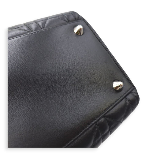 Lady Dior  Large Black Shoulder Bag in Lambskin Silver hardware CL2511-16657 18