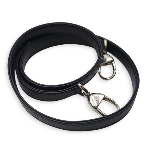 Lady Dior Large Black Shoulder Bag in Lambskin, Silver hardware