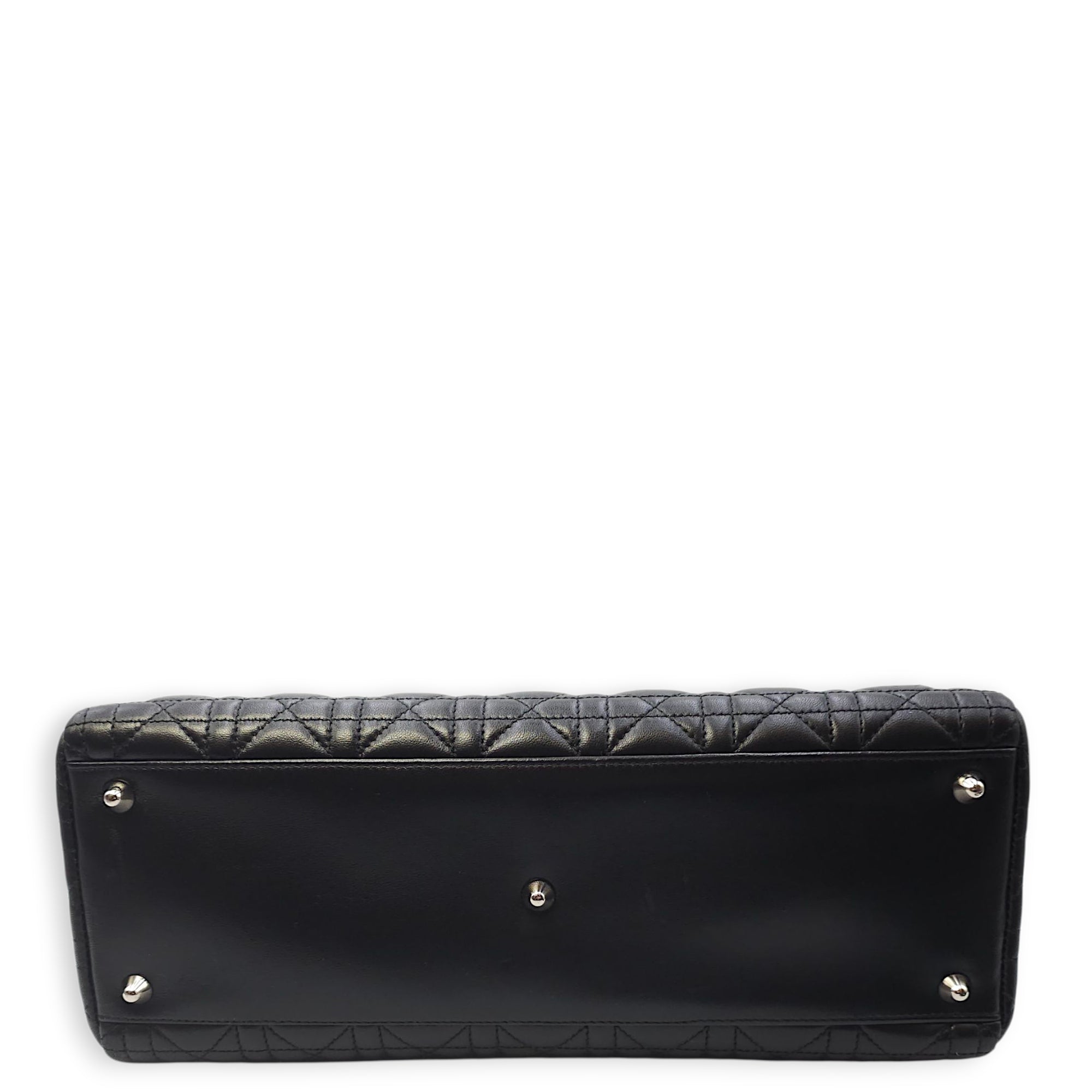 Lady Dior  Large Black Shoulder Bag in Lambskin Silver hardware CL2511-16657 5