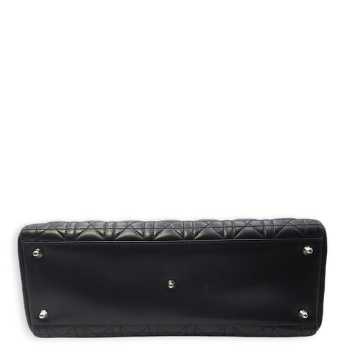 Lady Dior  Large Black Shoulder Bag in Lambskin Silver hardware CL2511-16657 5