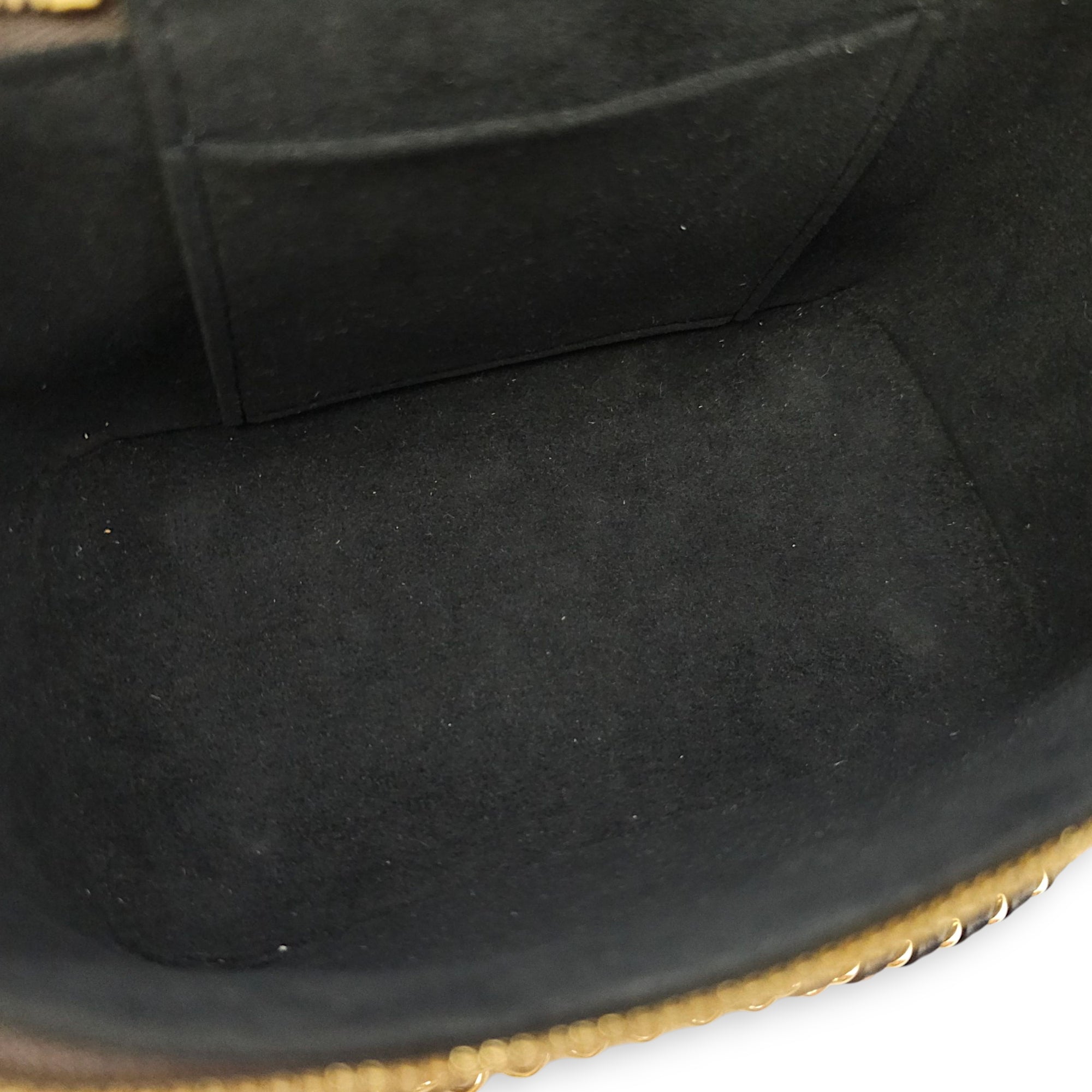 Vanity Case PM Brown Crossbody Bag in Canvas, Gold hardware