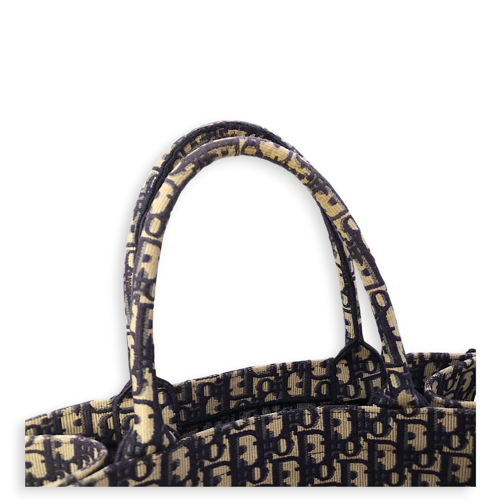 Book Medium Blue Oblique Tote Bag in Canvas