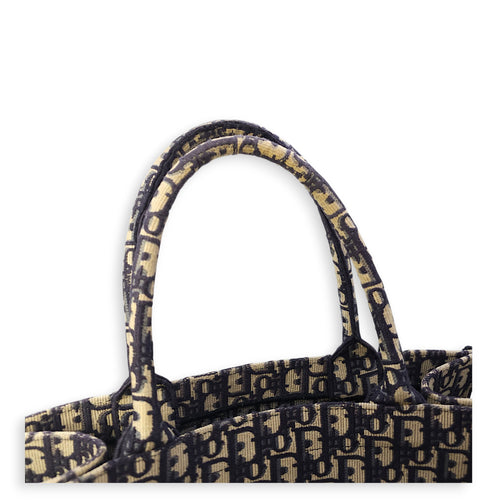 Book Medium Blue Oblique Tote Bag in Canvas