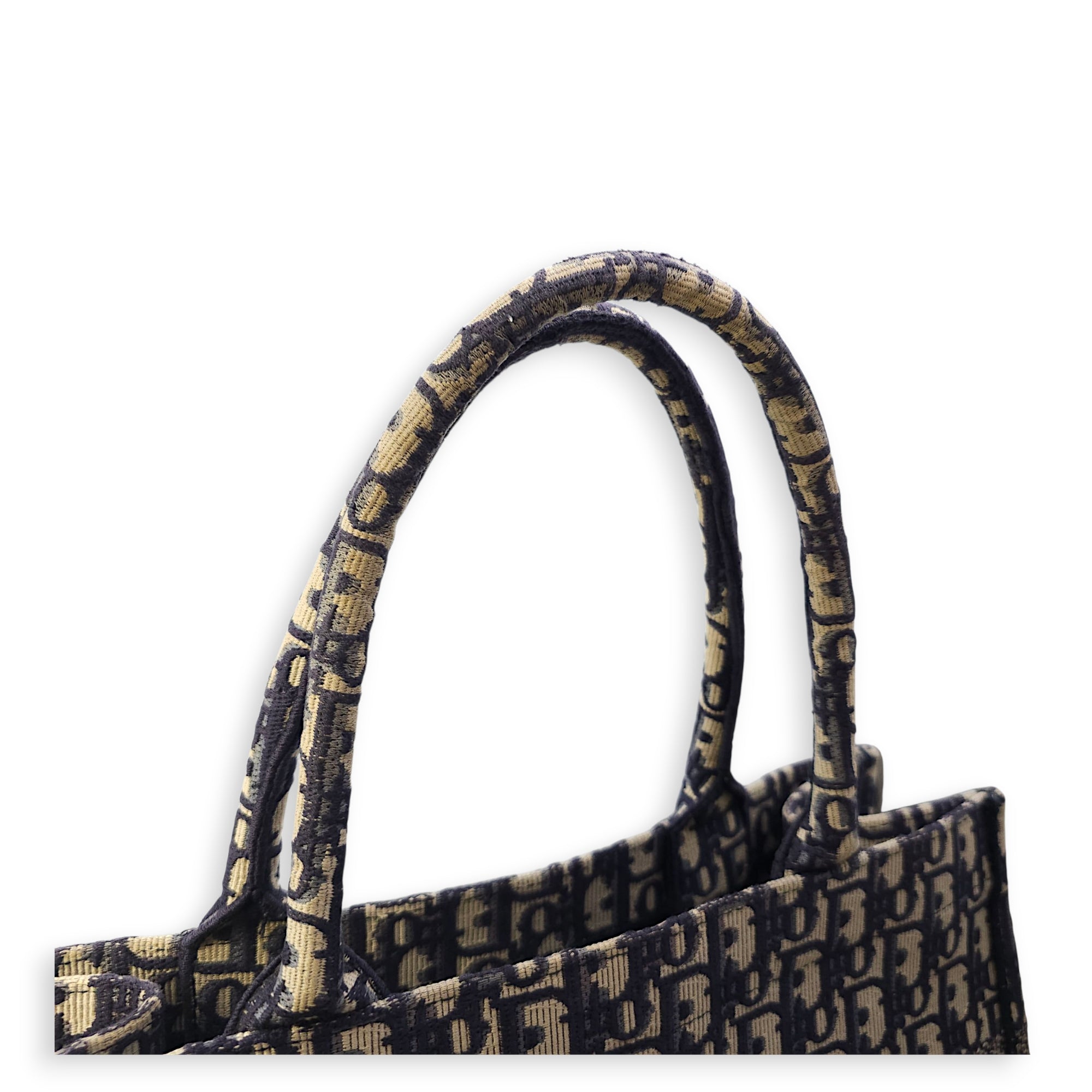 Book Medium Blue Oblique Tote Bag in Canvas