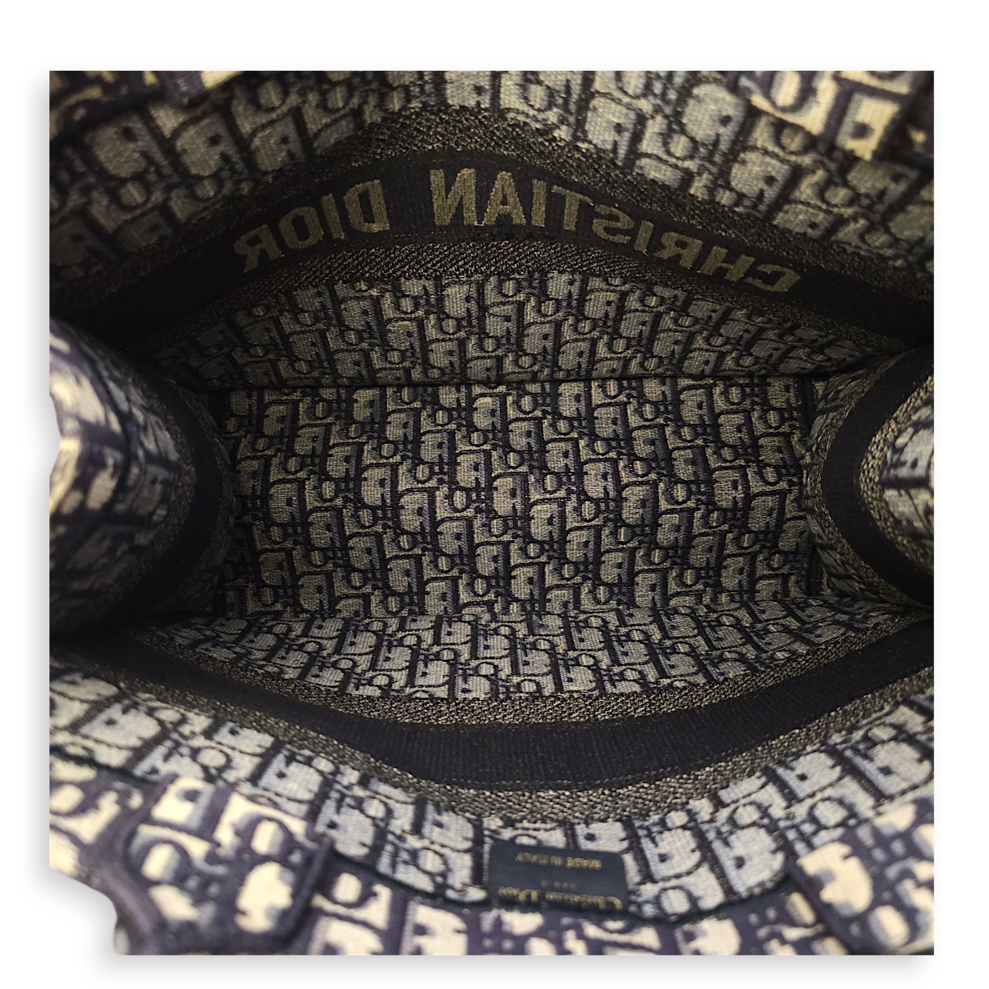 Book Medium Blue Oblique Tote Bag in Canvas