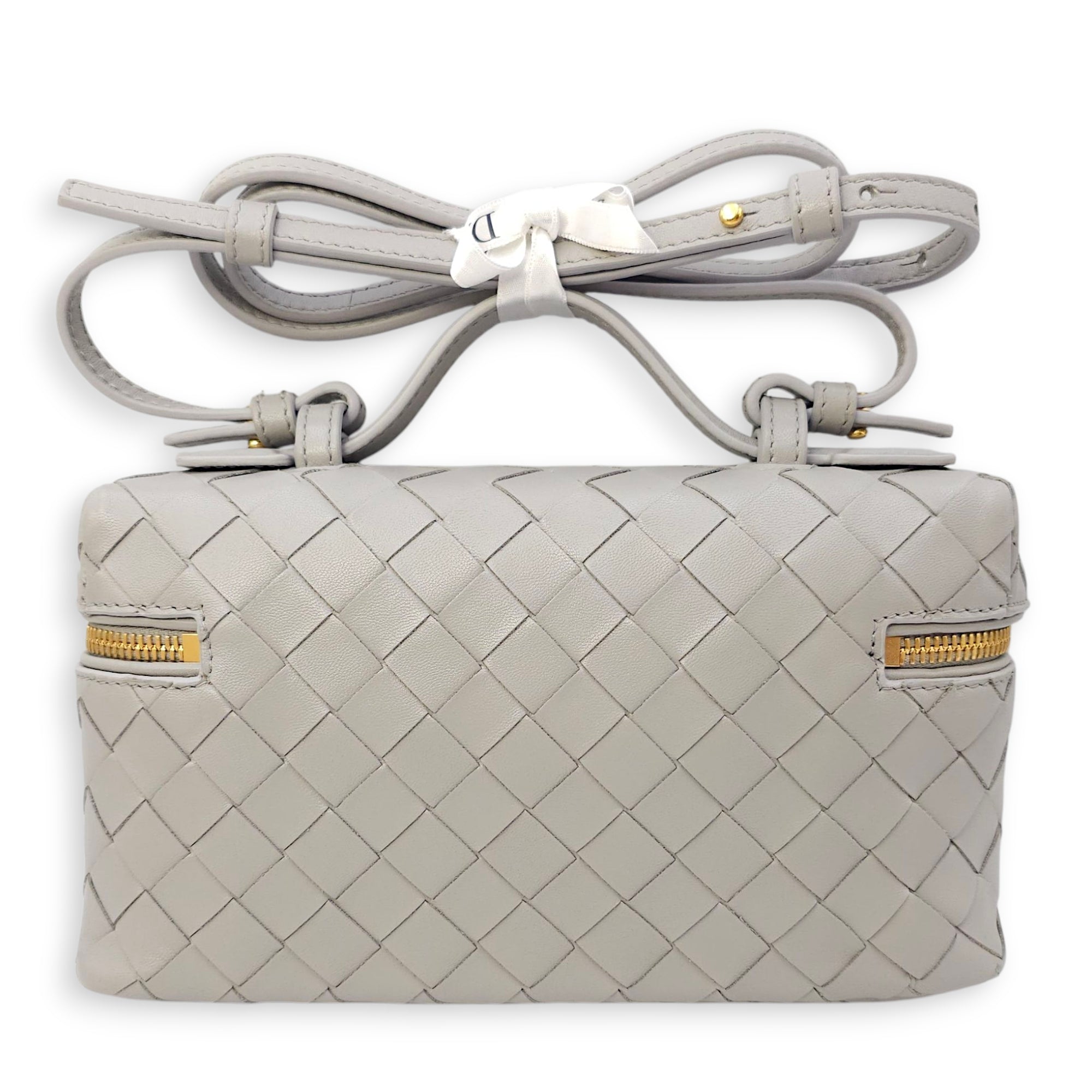 Bang Light Grey Vanity Case in Calfskin Gold hardware