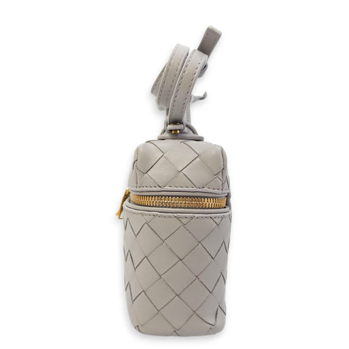 Bang Light Grey Vanity Case in Calfskin Gold hardware
