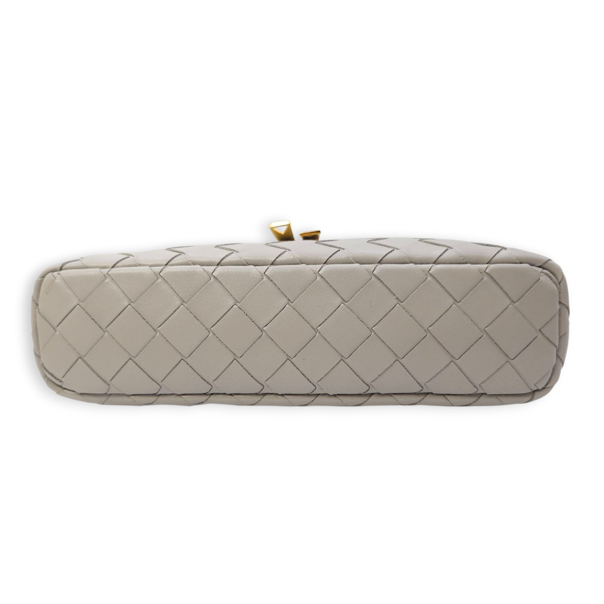 Bang Light Grey Vanity Case in Calfskin Gold hardware