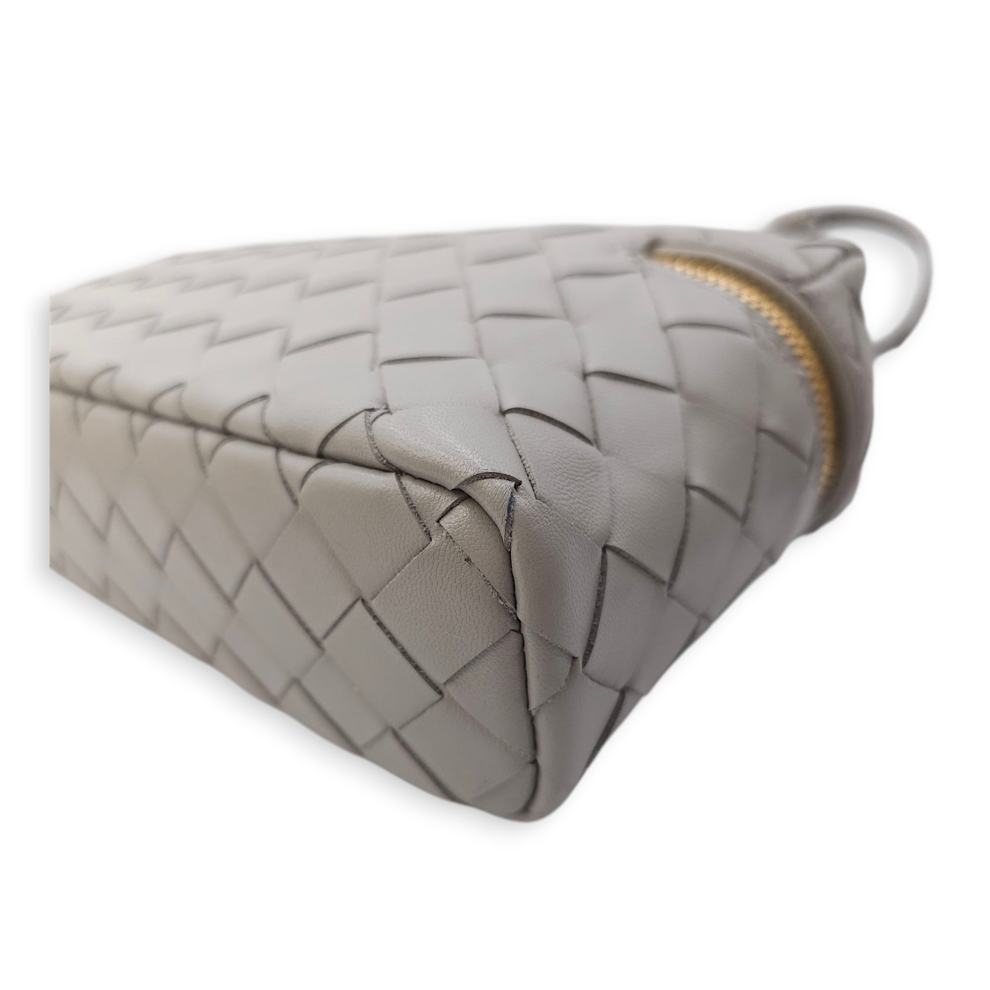 Bang Light Grey Vanity Case in Calfskin Gold hardware