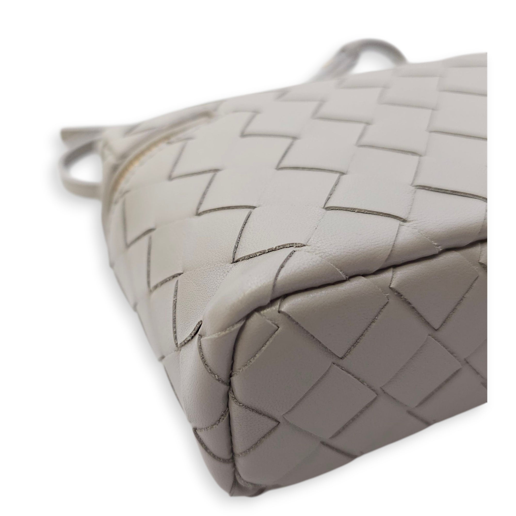 Bang Light Grey Vanity Case in Calfskin Gold hardware