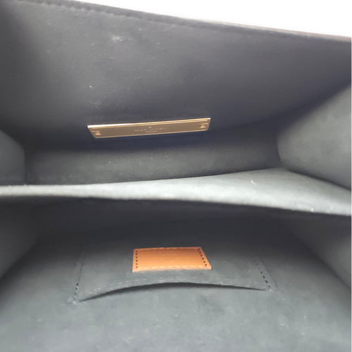 Reverse Monogram Dauphine Mini Brown Shoulder Bag in Canvas, Gold hardware