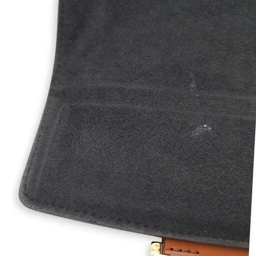 Reverse Monogram Dauphine Mini Brown Shoulder Bag in Canvas, Gold hardware