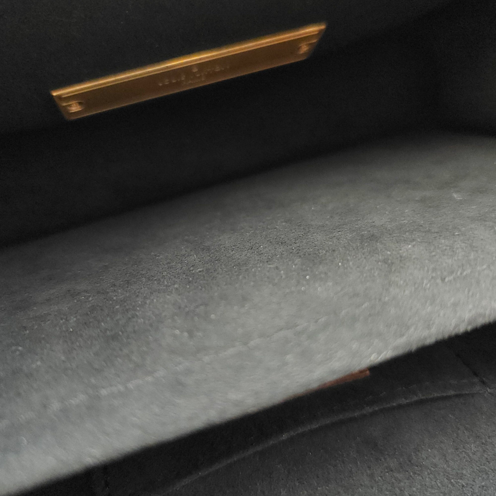 Reverse Monogram Dauphine Mini Brown Shoulder Bag in Canvas, Gold hardware