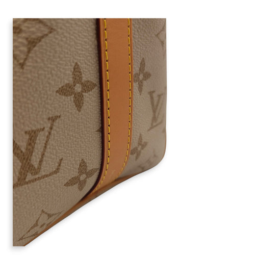 Speedy Bandouliere Monopanam 25cm Beige Shoulder Bag in Canvas, Gold hardware