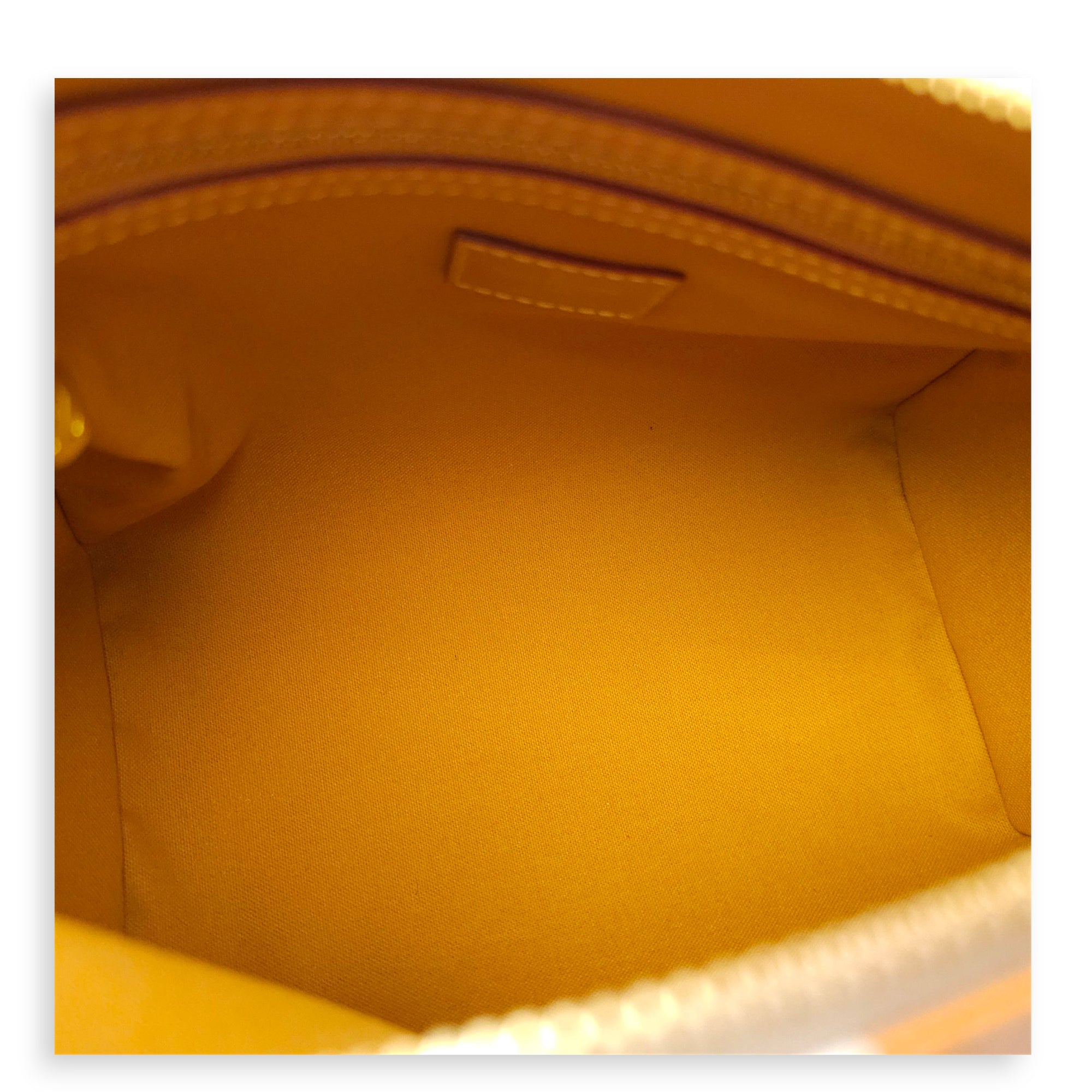 Speedy Bandouliere Monopanam 25cm Beige Shoulder Bag in Canvas, Gold hardware