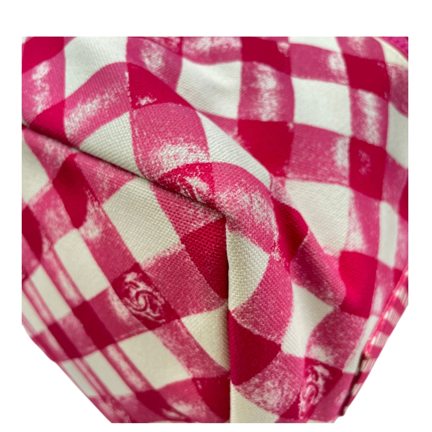 Lunch Box  Pink Shoulder Bag in Canvas Silver hardware