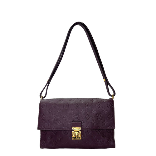 Fascinante Purple Crossbody Bag in Calfskin, Gold hardware