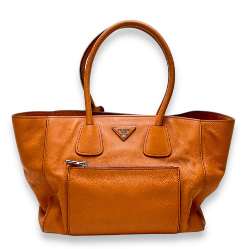 Others Top Handle Bag  Orange in Calfskin , Silver Hardware