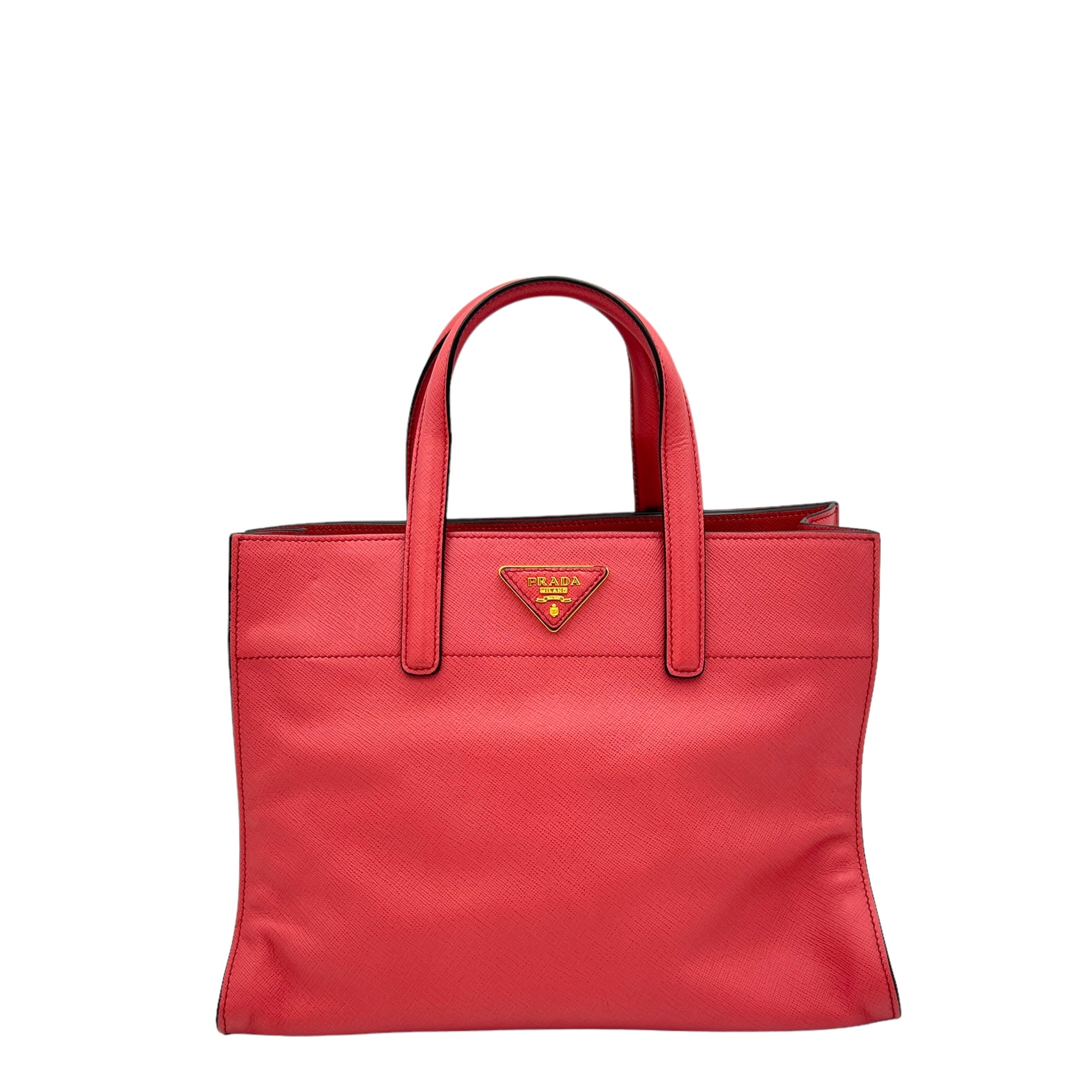 Logo Tamaris Top Handle Bag in Saffiano Leather, Gold hardware