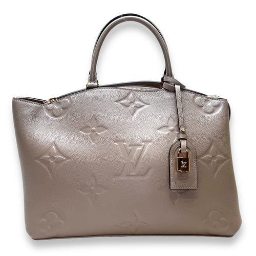 Palais Grand Beige Top Handle Bag in Monogram Empreinte Leather, Gold hardware