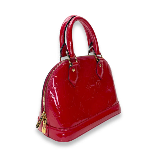 Alma BB Top handle bag in Monogram Vernis leather, Gold Hardware