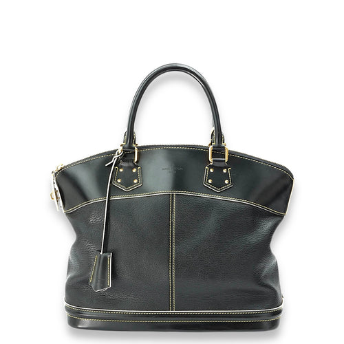 Suhali Lockit Top handle bag in Goat Leather, Gold Hardware