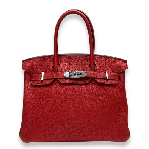 Birkin 30 Rouge Grenat in Togo, Palladium hardware