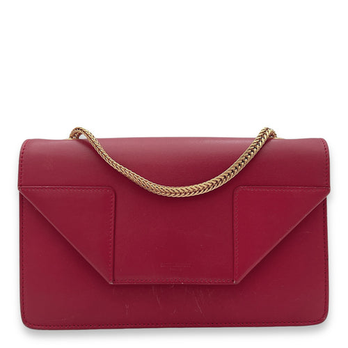 Betty Red Shoulder Bag in Calfskin,  hardware