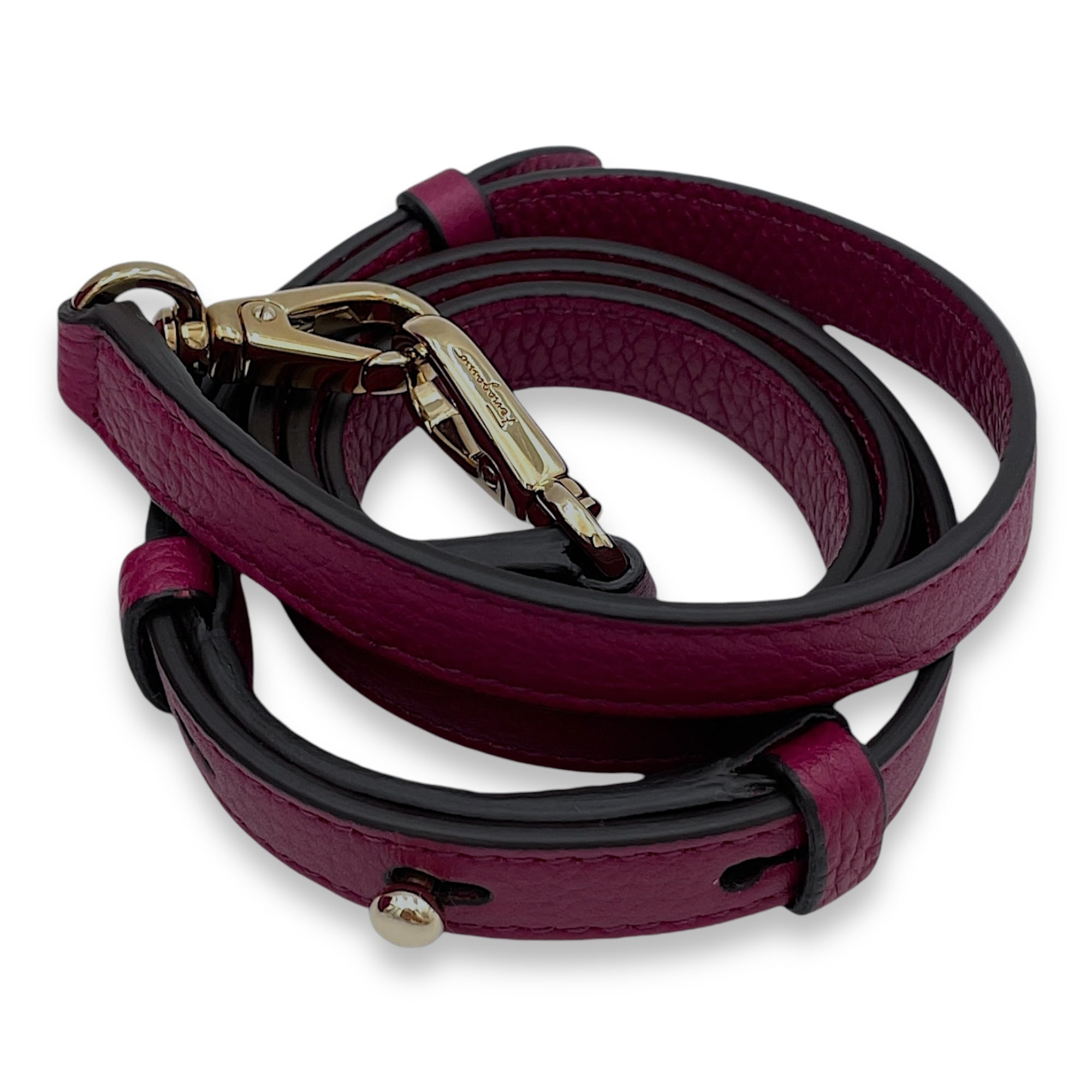 Studio Top Handle Bag Purple in Calfskin, Gold hardware